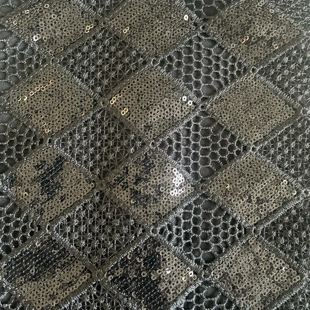 Armani Exchange Black Lace Sequin Sheath Dress Size S - Picture 11 of 15